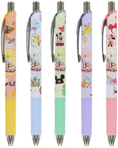 Amazon Co Jp ミッキー フレンズ ボールペンセット エナージェル 東京ディズニーリゾート限定 パークアイコンデザイン アトラクション ディズニー グッズ お土産 文房具 オフィス用品